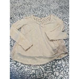 Free People Crochet Top Sz M